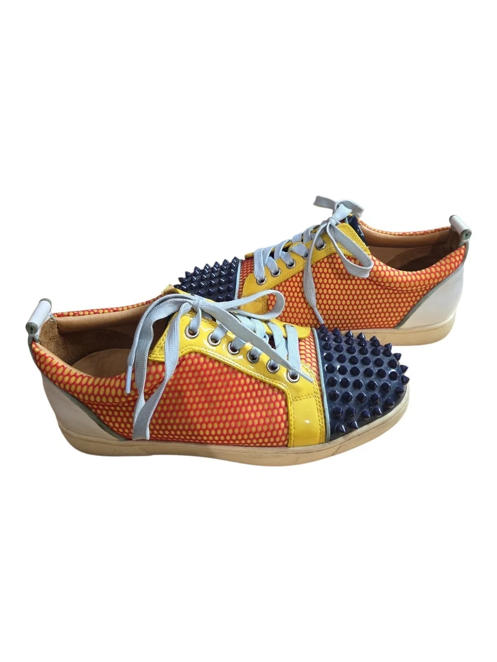 Christian Louboutin Spiked Multicolor Sneakers